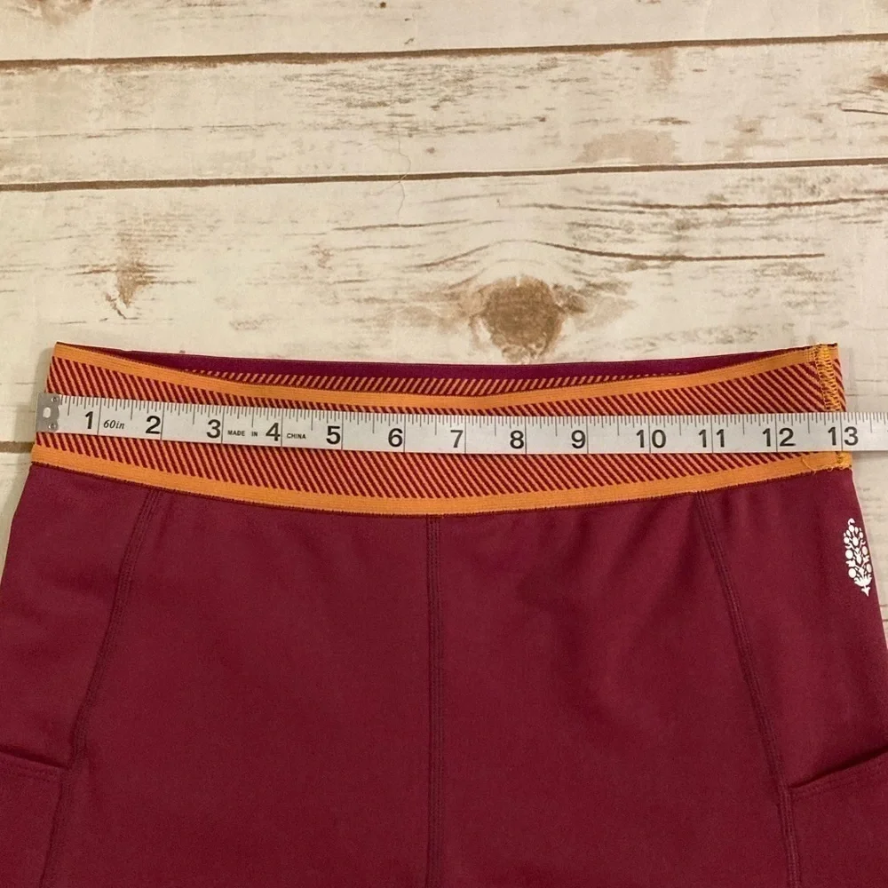 Free People Movement Maroon Side Pocket Leggings Medium - Picture 3 of 11